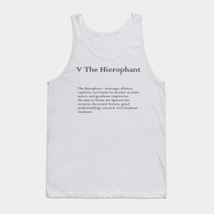 The Hierophant Tarot Arcana meaning Tank Top